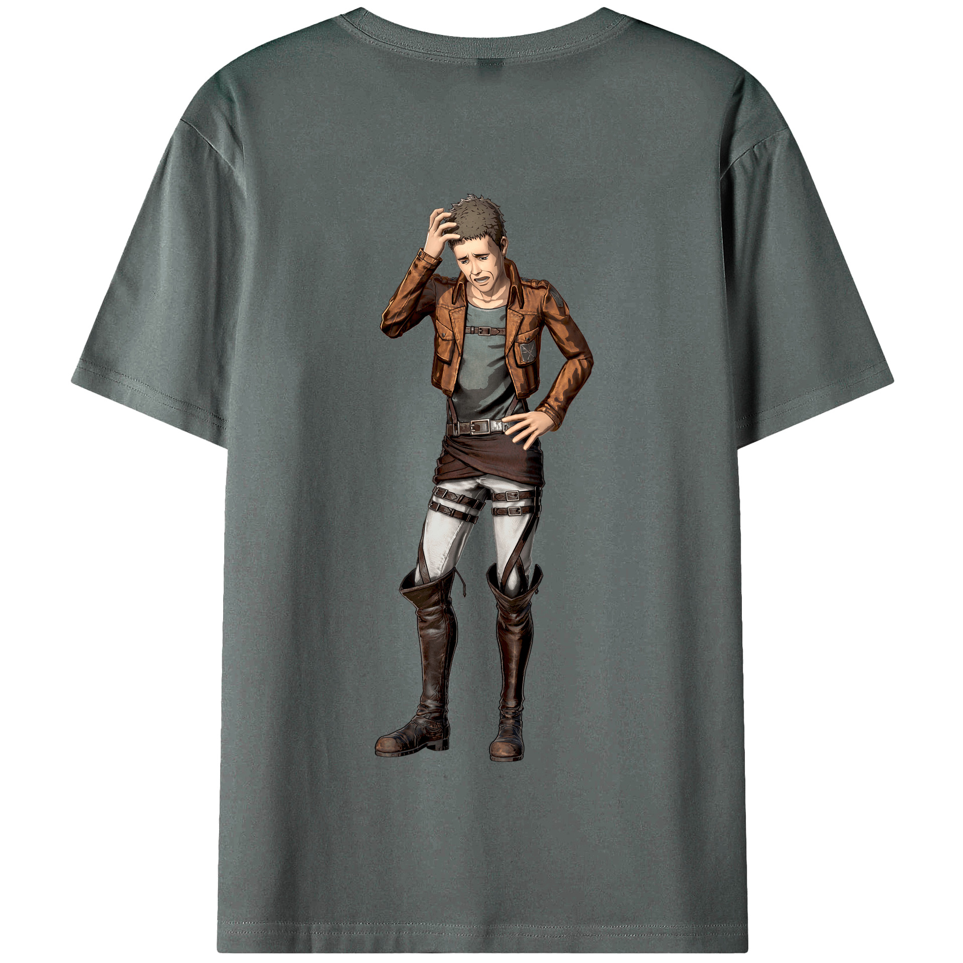 （画像用） 進撃の巨人 Attack on Titan 綿100％半袖Tシャツ（背面プリント）